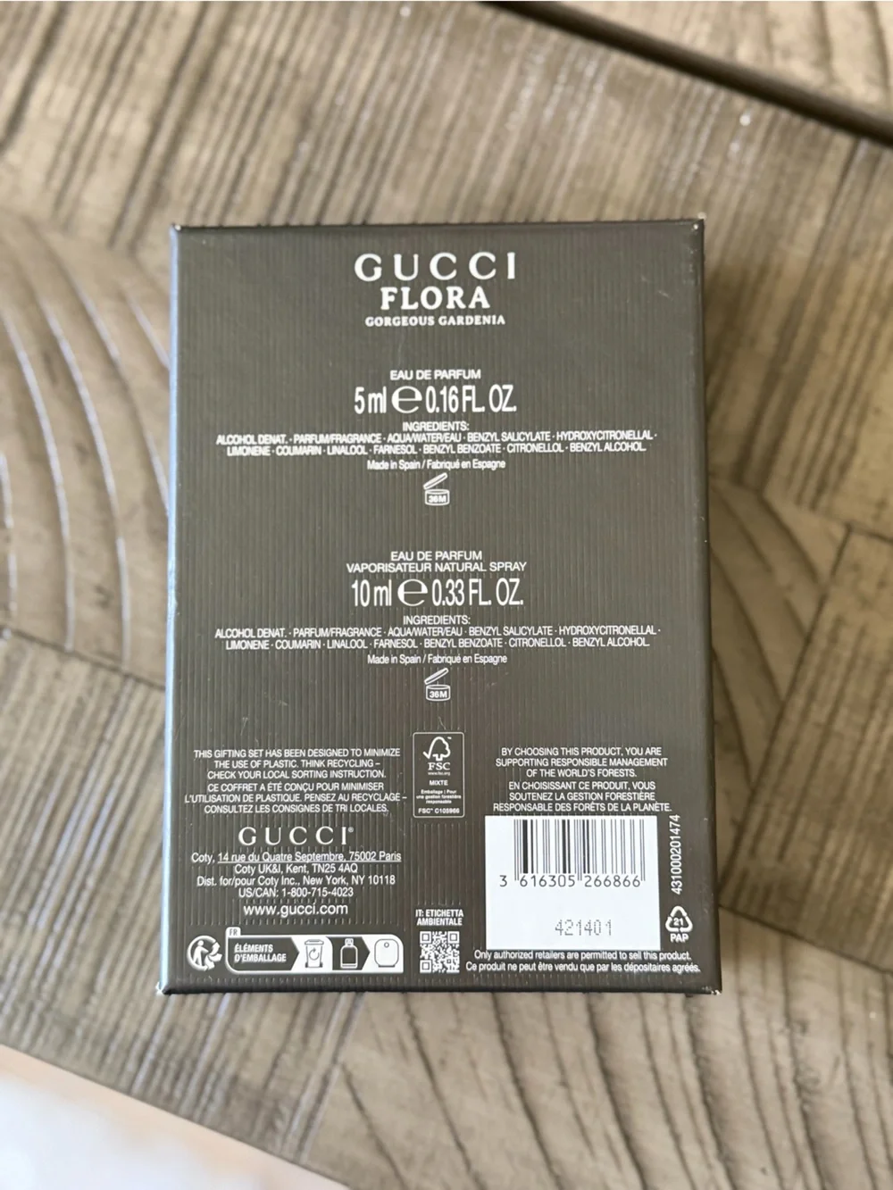 GUCCI Flora travel size perfumes